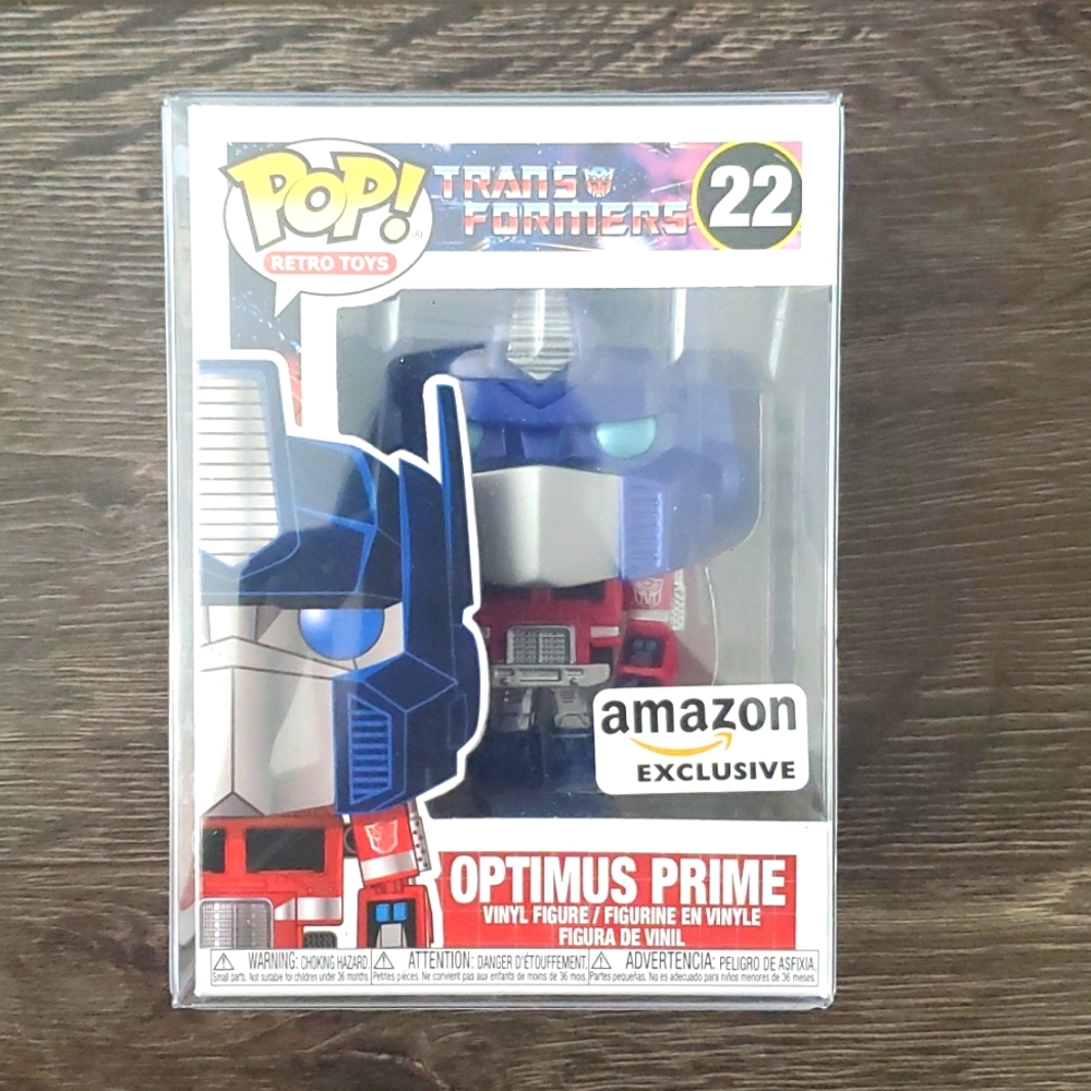 💙❤️ Transformers OPTIMUS PRIME Metallic Funko Pop #22 Amazon Exclusive